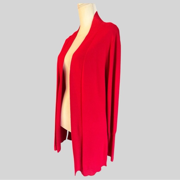 Worthington's New Red Cardigan: The Perfect Addition to Your Fall Wardrobe, New - Picture 3 of 4